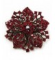 Victorian Corsage Flower Burgundy Antique