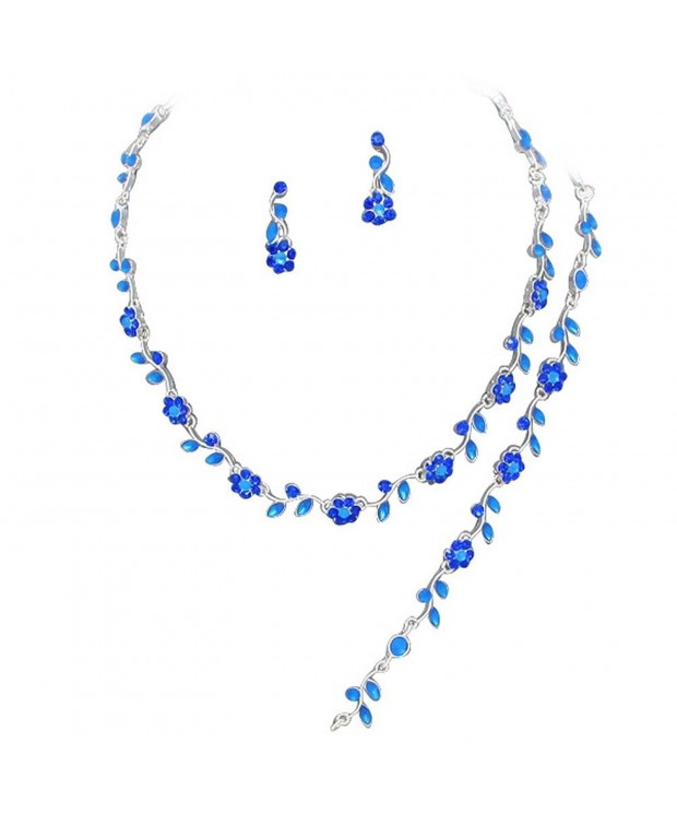 Affordable Cornflower Bridesmaid Necklace Bracelet