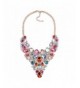 Statement Necklaces Crystal Multicolor Waterdrop