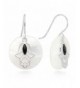 Sterling Silver Fatima Mother Earrings