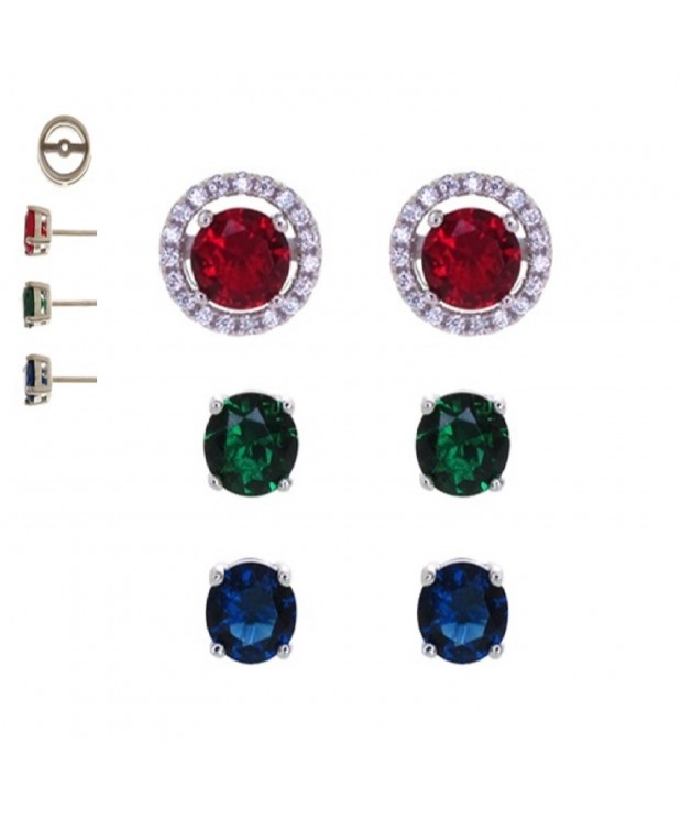 Sterling Silver Interchangeable Multi Stone Earring