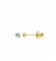 Yellow Zirconia Single Basket Earrings