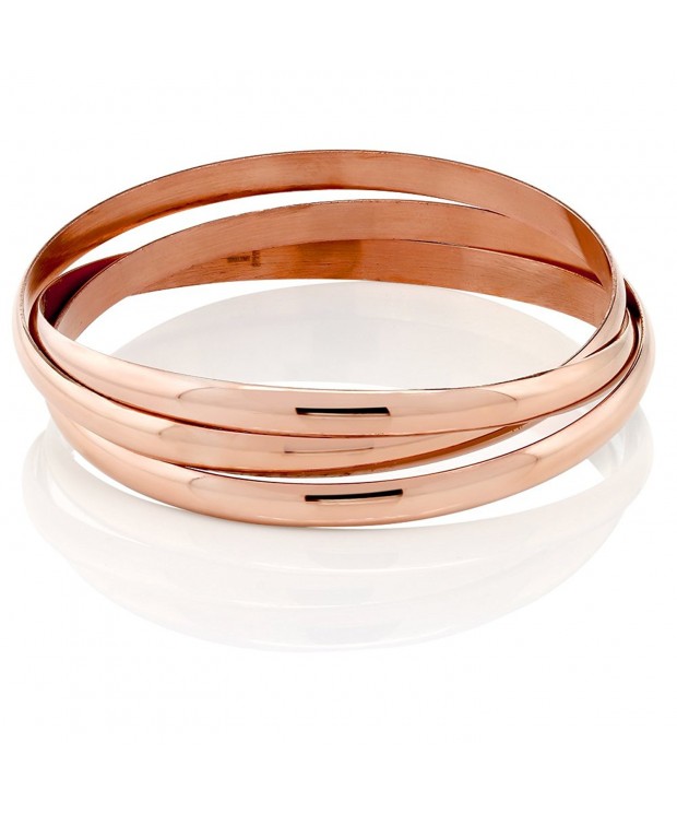 Triple Stainless Steel Bangle Bracelets