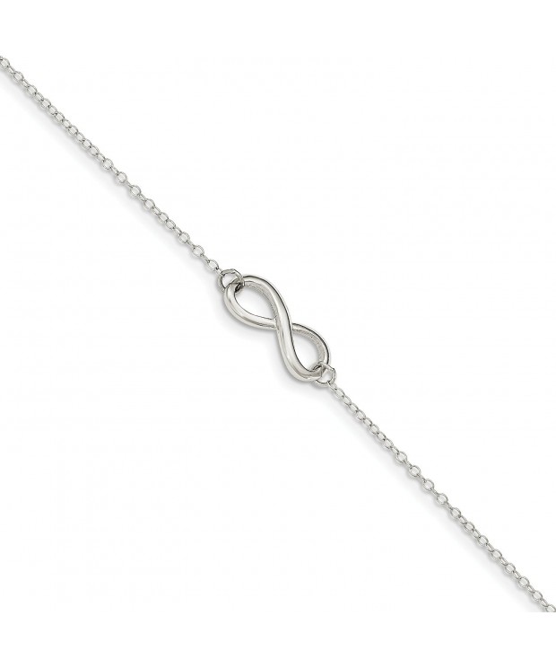 Sterling Silver Infinity Symbol Anklet