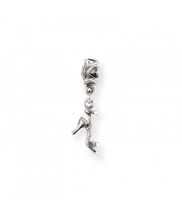 Sterling Silver Dangling Heart Charm