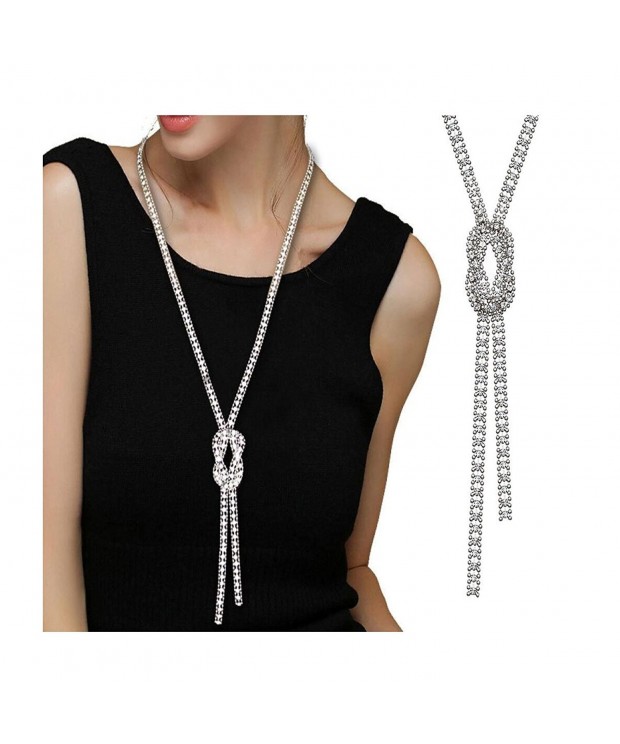 Z Jeris Trendy Crystal Pendant Necklace