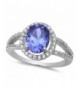 Womens Sterling Simulated Tanzanite Zirconias