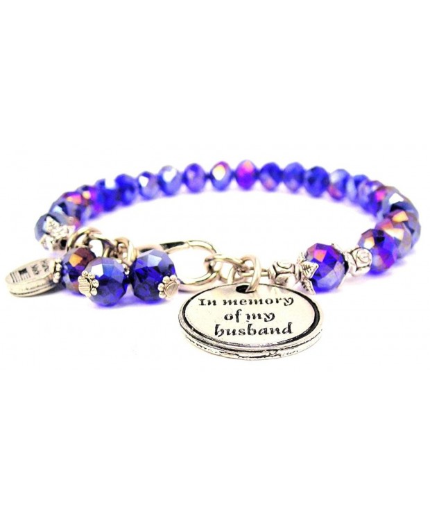 Sapphire Crystal Memory Husband Bracelet