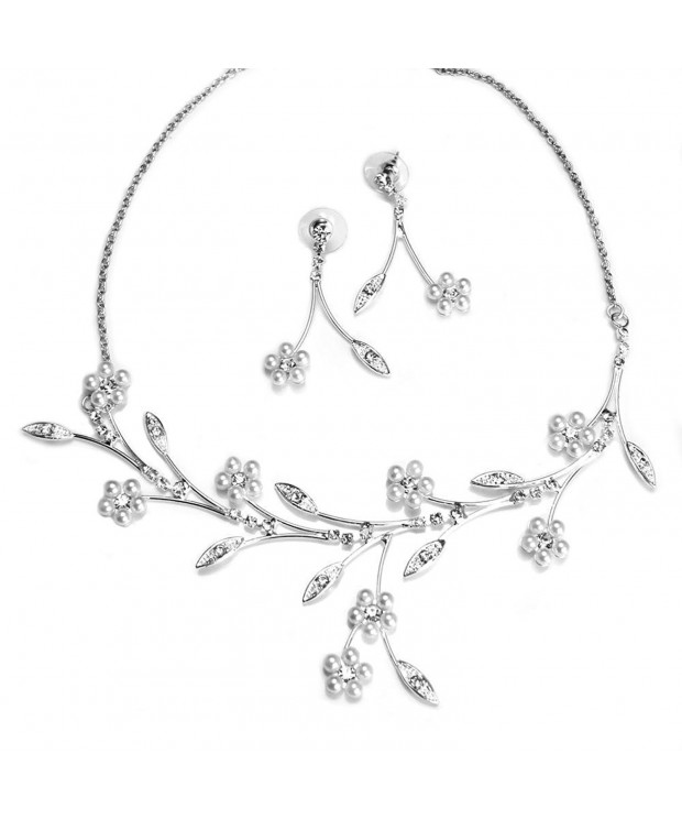 Imitation Bridal Wedding Necklace Earring
