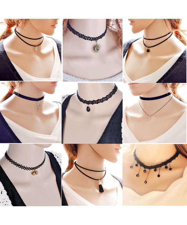 Womens Classic Stretch Necklace Length Adjustable