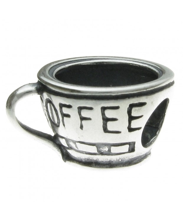 Sterling Silver Coffee European Bracelets