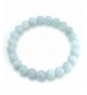 BEADNOVA Aquamarine Gemstone Bracelet Birthstone