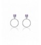 Sterling Silver Amethyst Dangling Earrings