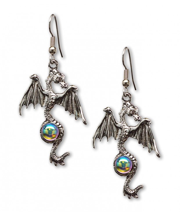 Gothic Dragon Earrings Mystical Jewelry