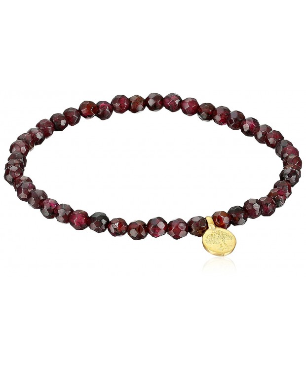 Satya Jewelry Garnet Stretch Bracelet