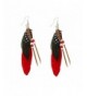MFIIDEN Feather Earrings National Temperament