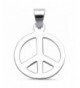 Peace Sterling Silver Pendant 347267