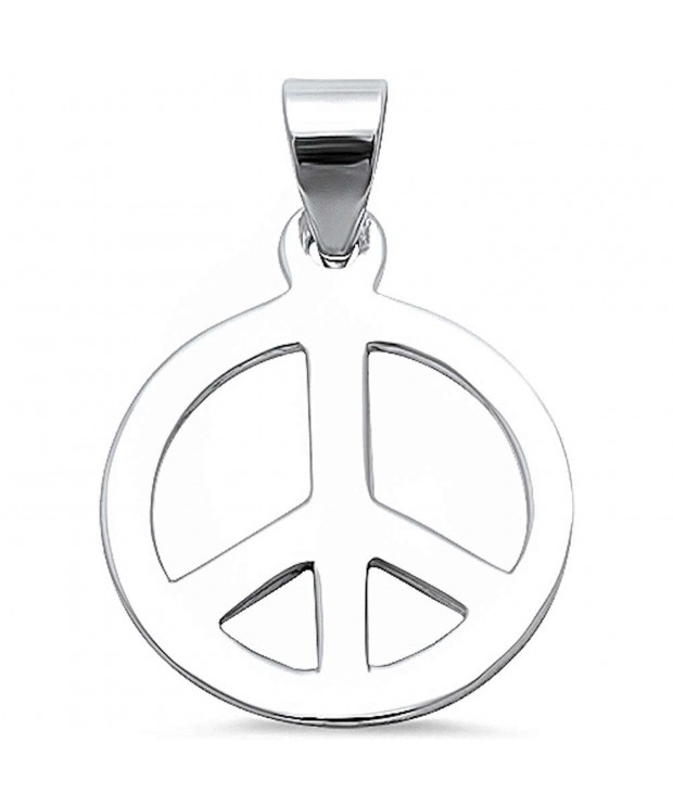 Peace Sterling Silver Pendant 347267