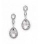 Mariell Dazzling Bridesmaids Earrings Infinity