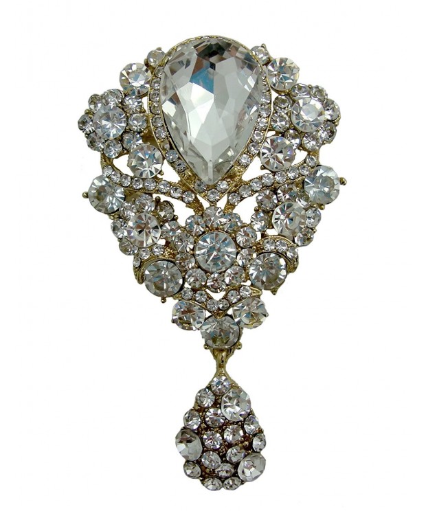 TTjewelry Gold tone Pendant Austria Crystal