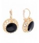 Fashion Goldtone Leverback Earrings Victorian