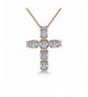 Flashed Sterling Necklace Swarovski Zirconia