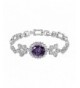OKAJEWELRY 10 28Ct Sapphire Zirconia Bracelet