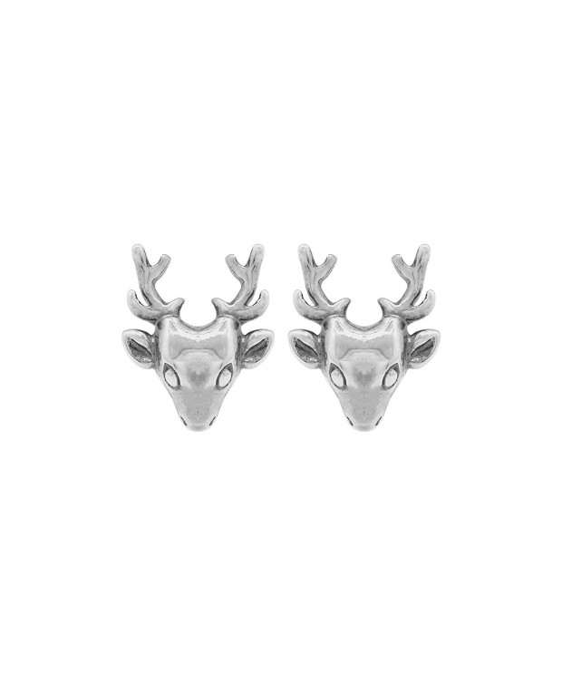 Boma Sterling Silver Deer Earrings