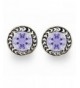 JanKuo Jewelry Lavender Zirconia Earrings