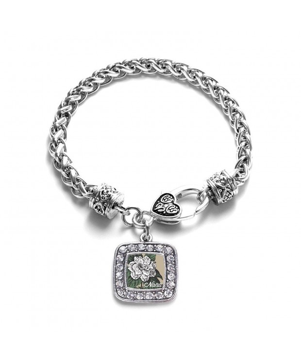 Gardenia Classic Silver Crystal Bracelet