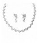 Rhinestone Design Bridal Necklace Earring