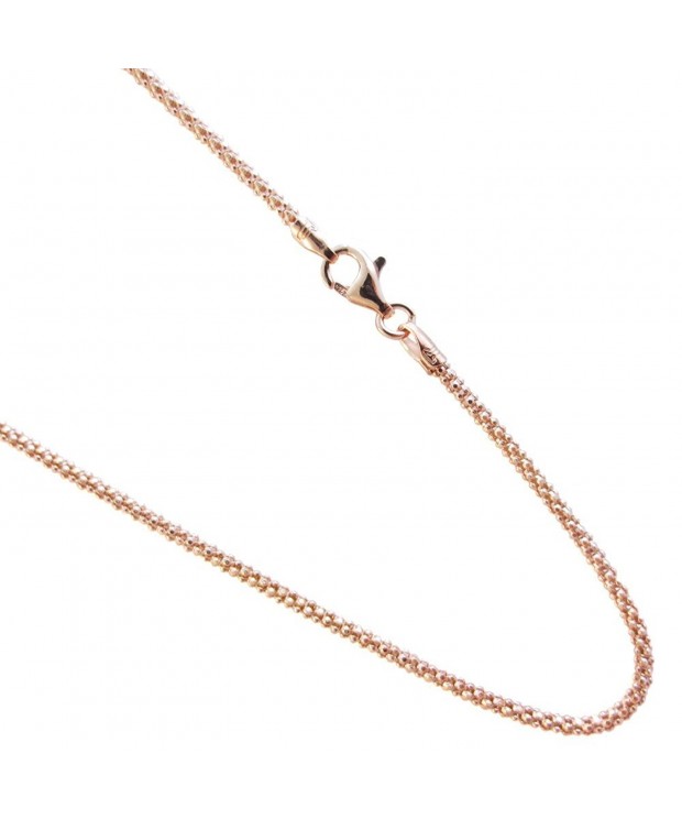 Rose gold Plated Sterling Pop corn Necklace