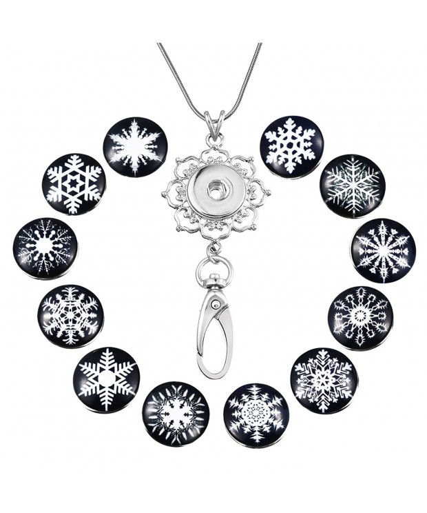 Souarts Lanyard Necklace Jewelry Snowflake