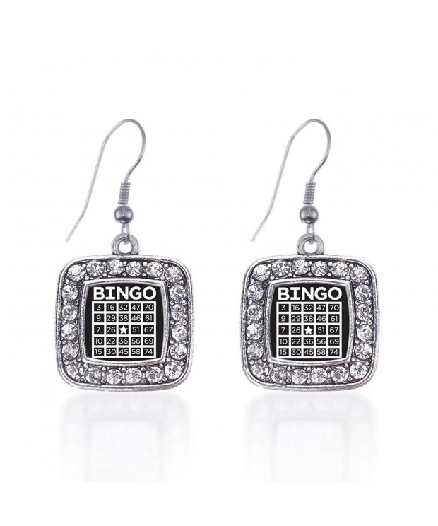 Inspired Silver Classic Earrings Rhinestones