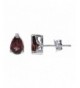 Sterling Silver Rhodolite Earrings Shape