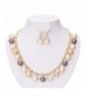 Binmer TM Diamond Necklace Earrings