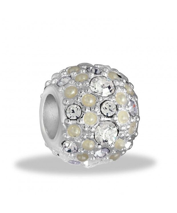 DaVinci Pearl Clear Stones Bead