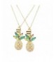 Lux Accessories Sisters Pineapple Necklace