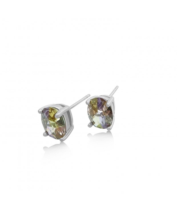 Lucky Stone Stud Earrings Sterling