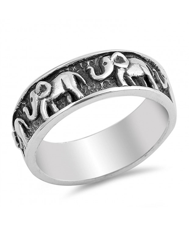 Elephant Animal Sterling Silver RNG16099 9