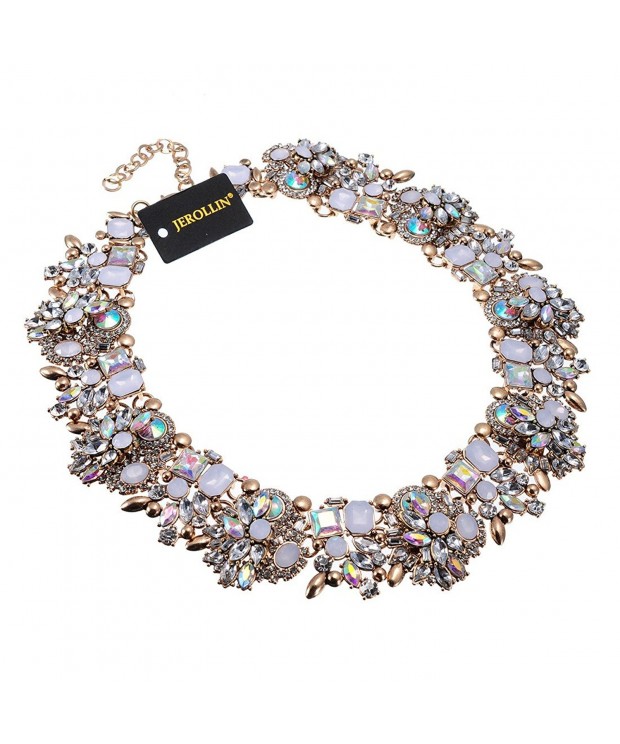 Vintage Multi Color Crystal Statement Necklace