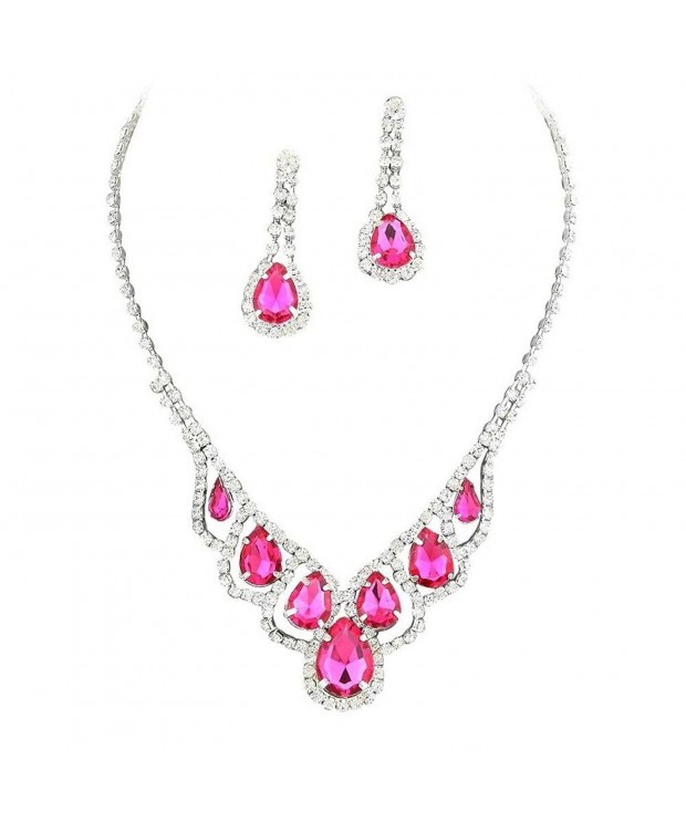 Purplebox Fashion Jewelry Rhinestone Set