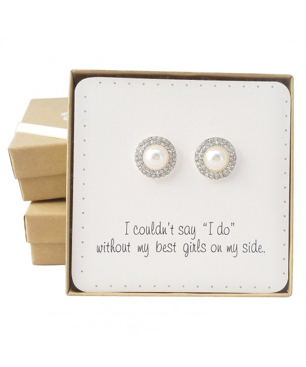 Bridesmaid Gifts Romantic Simulated Earrings