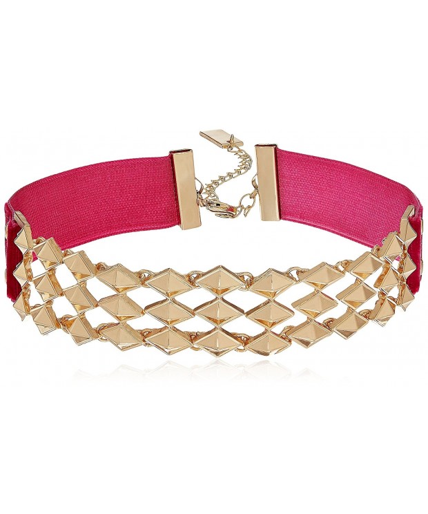 Steve Madden Interlinking Choker Necklace