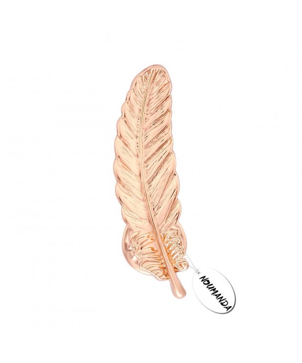 NOUMANDA Plated Feather Collar Brooch