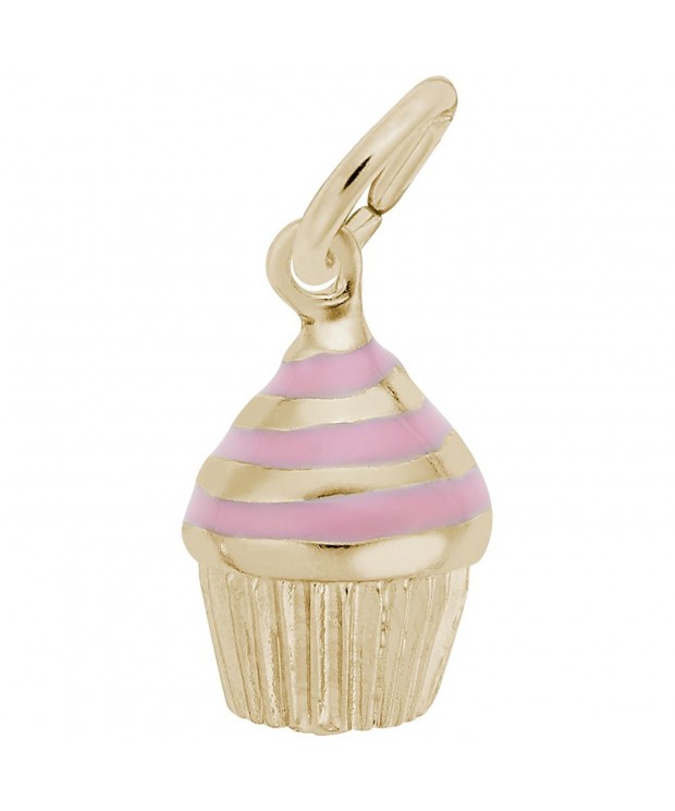 Rembrandt Charms Cupcake Yellow Plated