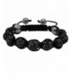 BodyJ4You Bracelet Black Beads Crystal