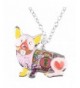 Bonsny Enamel Necklace Animal pendant