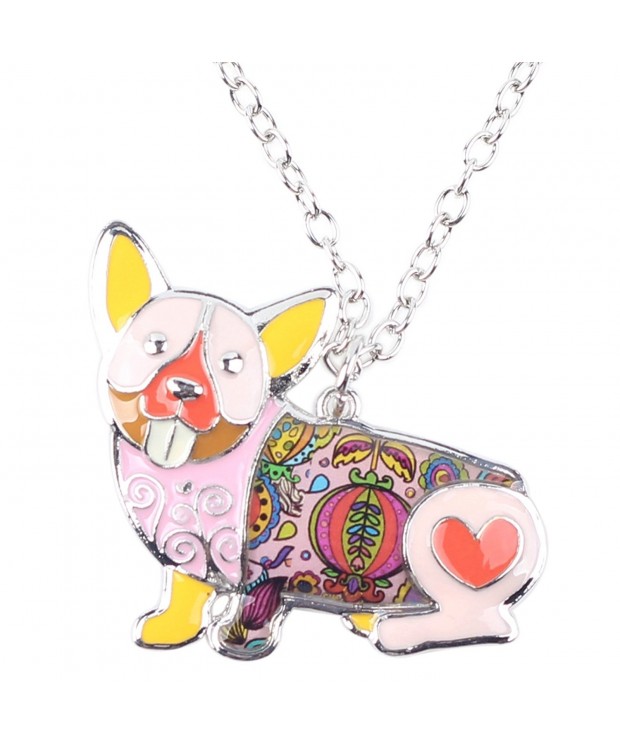 Bonsny Enamel Necklace Animal pendant