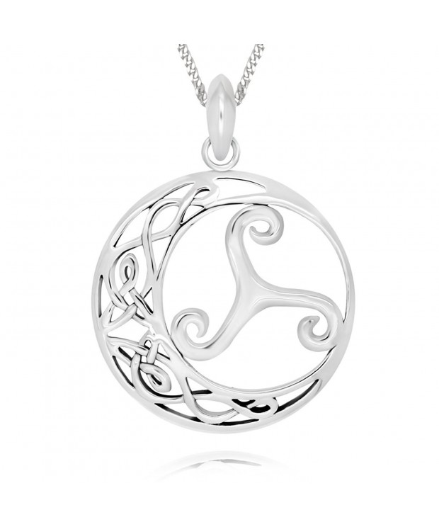 Sterling Silver Triple Pendant Necklace